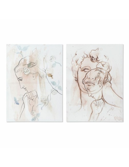 Cadre DKD Home Decor Abstrait (50 x 1,8 x 70 cm) (2 Unités)
