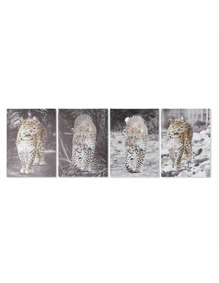 Cadre DKD Home Decor Léopard Colonial (50 x 1,8 x 70 cm) (4 Unités)