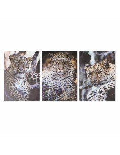 Cadre DKD Home Decor Léopard Colonial (50 x 1,8 x 70 cm)