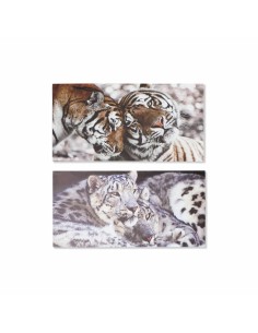 Cadre DKD Home Decor Tigre Colonial (80 x 1,8 x 40 cm) (2 Unités)