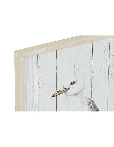 Cadre DKD Home Decor Oiseau méditerranéen (40 x 1,8 x 60 cm) (2 Unités)