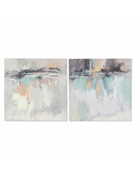 Cadre DKD Home Decor Abstrait Moderne (60 x 2,5 x 60 cm) (2 Unités)