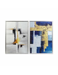 Cadre DKD Home Decor Abstrait (2 Unités) (70 x 3 x 100 cm)