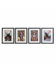 Cadre DKD Home Decor Colonial Ethnique (35 x 2,5 x 45 cm) (4 Unités)