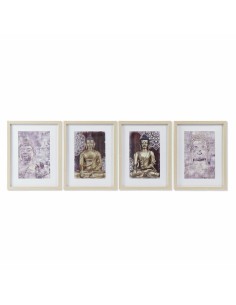 Cadre DKD Home Decor Buda Oriental (35 x 2 x 45 cm) (4 Unités)