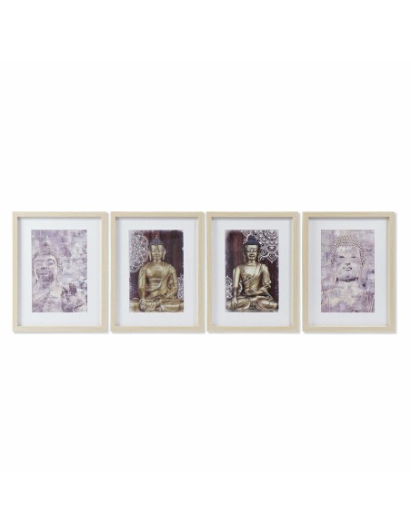 Cadre DKD Home Decor Buda Oriental (35 x 2 x 45 cm) (4 Unités)