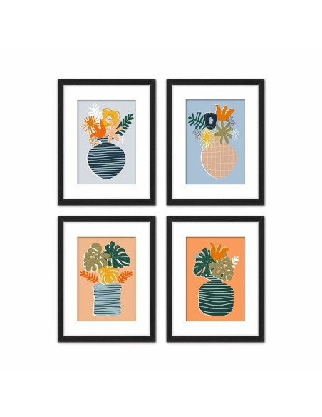 Cadre DKD Home Decor Vase (35 x 2,5 x 45 cm) (35 x 2 x 45 cm) (4 Unités)