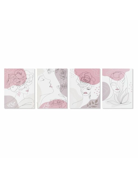 Cadre DKD Home Decor Femme (30 x 1,8 x 40 cm) (4 Unités)