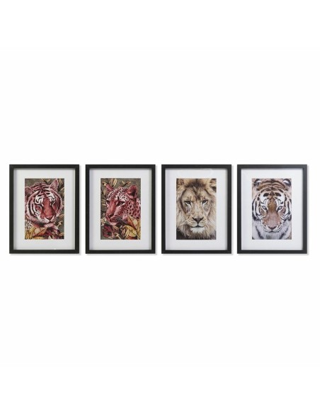 Cadre DKD Home Decor Colonial Jungle (35 x 2,5 x 45 cm) (35 x 2 x 45 cm) (4 Unités)