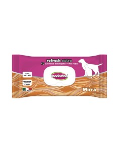 Lingettes humides pour animaux domestiques Inodorina REFRESH EXTRA Myrrhe