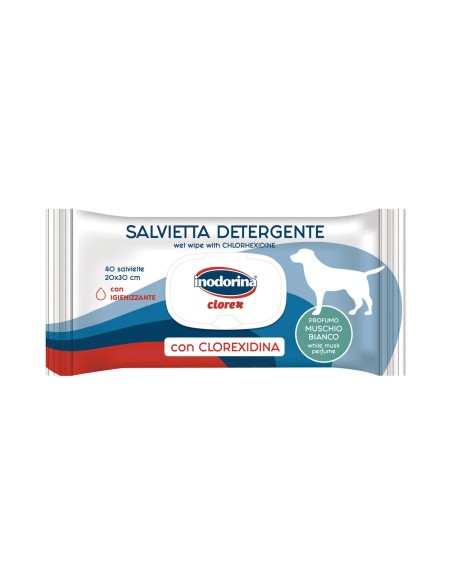Lingettes humides pour animaux domestiques Inodorina Clorex