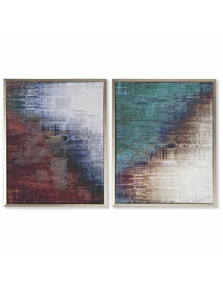 Cadre DKD Home Decor Abstrait (43 x 2,5 x 53 cm) (2 Unités)