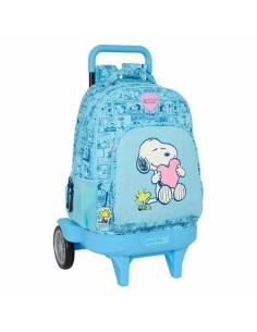 Cartable Snoopy Love Bleu 33 x 45 x 22 cm