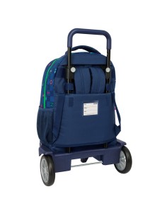 Cartable Benetton Damero Blue marine 33 x 45 x 22 cm 2