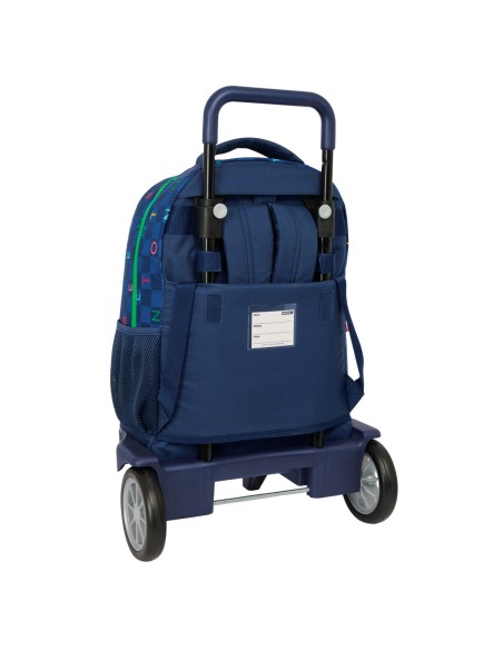 Cartable Benetton Damero Blue marine 33 x 45 x 22 cm
