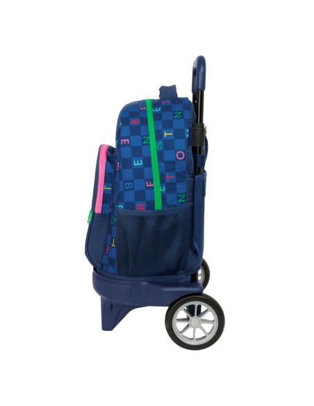 Cartable Benetton Damero Blue marine 33 x 45 x 22 cm