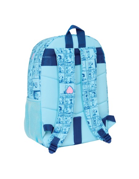 Cartable Snoopy Love Bleu 30 x 46 x 14 cm