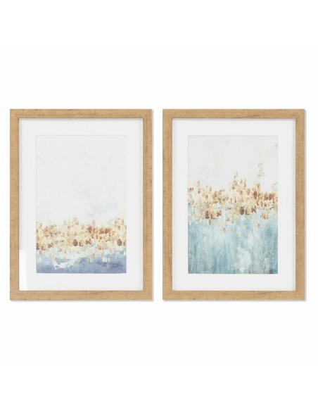 Cadre DKD Home Decor Abstrait (30 x 2,5 x 40 cm) (2 Unités)