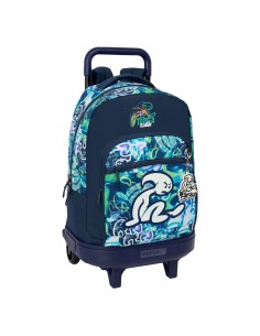 Cartable à roulettes El Niño Kook Blue marine 33 x 45 x 22 cm
