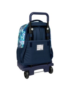 Cartable à roulettes El Niño Kook Blue marine 33 x 45 x 22 cm 2