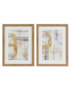 Cadre DKD Home Decor Abstrait (30 x 3 x 40 cm) (2 Unités)