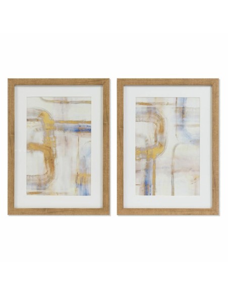 Cadre DKD Home Decor Abstrait (30 x 3 x 40 cm) (2 Unités)