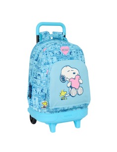 Cartable Snoopy Love Bleu 33 x 45 x 22 cm