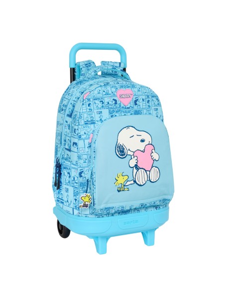 Cartable Snoopy Love Bleu 33 x 45 x 22 cm