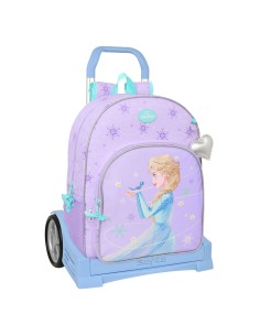 Cartable à roulettes Frozen Spirit Lila 33 x 42 x 14 cm