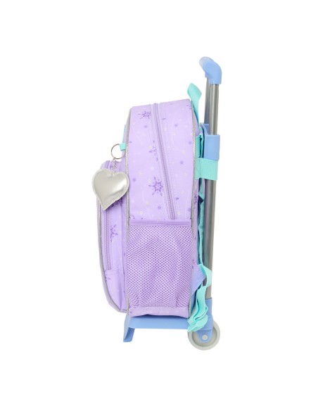 Cartable à roulettes Frozen Spirit Lila 28 x 34 x 10 cm