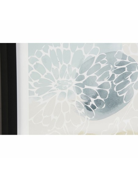 Cadre DKD Home Decor Fleurs (30 x 3 x 40 cm)