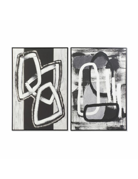 Cadre DKD Home Decor Abstrait Moderne (83 x 4,5 x 122,5 cm) (2 Unités)