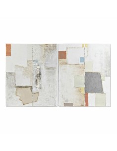 Cadre DKD Home Decor Abstrait (80 x 3,7 x 100 cm) (2 Unités)