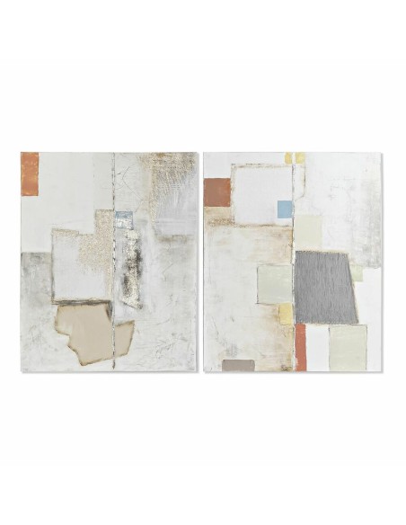 Cadre DKD Home Decor Abstrait (80 x 3,7 x 100 cm) (2 Unités)