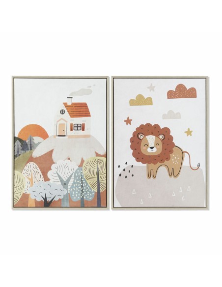 Cadre DKD Home Decor 53 x 4,5 x 73 cm Enfant (2 Unités)