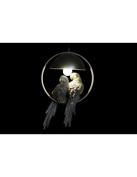 Suspension DKD Home Decor Doré Blanc 220 V 50 W (29,5 x 22 x 44,5 cm) (2 Unités)