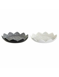 Centre de Table DKD Home Decor Gris Beige Résine Oriental (39 x 39 x 7 cm) (2 Unités)