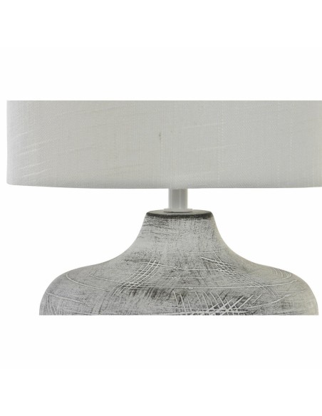 Lampe de bureau DKD Home Decor 40W Gris Blanc 230 V 40 W (2 Unités) (22 x 22 x 31 cm)