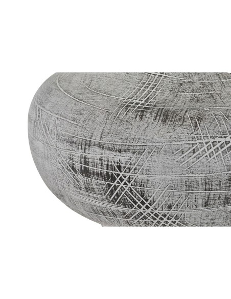 Lampe de bureau DKD Home Decor 40W Gris Blanc 230 V 40 W (2 Unités) (22 x 22 x 31 cm)