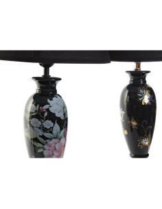 Lampe de bureau DKD Home Decor Noir Doré Oiseau 220 V 50 W Oriental (28 x 28 x 51 cm) (2 Unités) 2