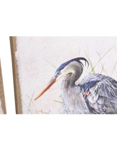 Cadre DKD Home Decor Oiseau Oriental (2 Unités) (50 x 3 x 70 cm) 2