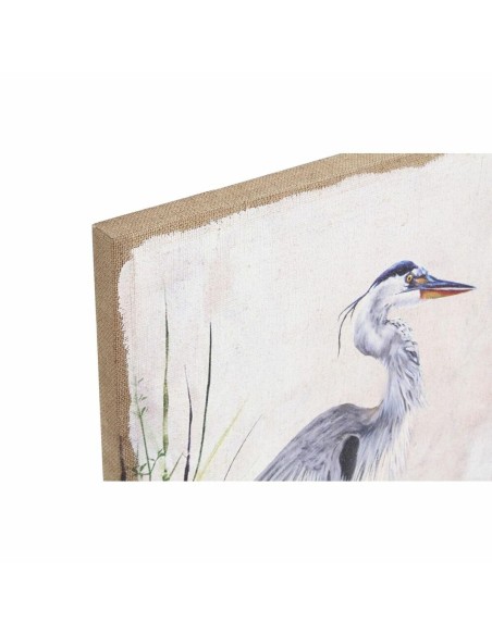 Cadre DKD Home Decor Oiseau Oriental (2 Unités) (50 x 3 x 70 cm)