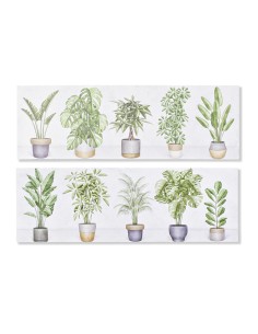 Cadre DKD Home Decor Plante (90 x 2,3 x 30 cm) (90 x 1,5 x 30 cm) (2 Unités)
