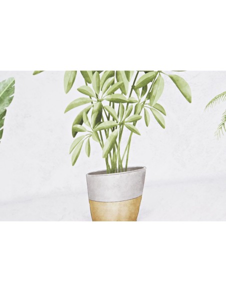 Cadre DKD Home Decor Plante (90 x 2,3 x 30 cm) (90 x 1,5 x 30 cm) (2 Unités)