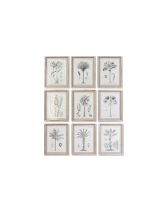 Cadre DKD Home Decor Palmiers Colonial (35 x 1,8 x 45 cm) (9 Unités)