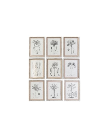 Cadre DKD Home Decor Palmiers Colonial (35 x 1,8 x 45 cm) (9 Unités)