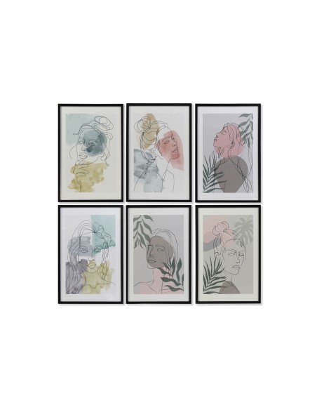 Cadre DKD Home Decor Femme (40 x 3 x 60 cm) (6 Unités)