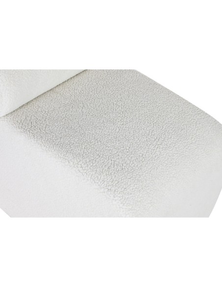 Banquette Home ESPRIT Blanc Polyester Bois MDF 48 x 69 x 63 cm