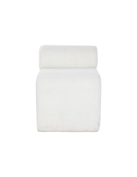 Banquette Home ESPRIT Blanc Polyester Bois MDF 48 x 69 x 63 cm