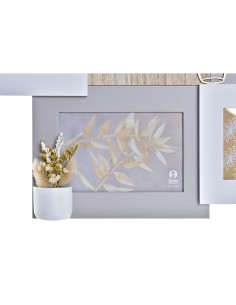 Cadre photo DKD Home Decor Love Home Bois Fleur Naturel (46 x 3 x 39 cm) (2 Unités) 2